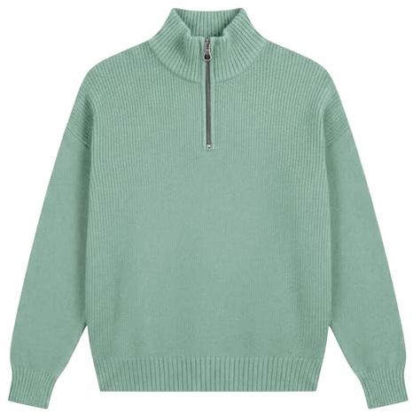 Halv dragkedja tröja herr sweatshirt herr med dragkedja mjuk | Vintertröja med herrtröja elegant arbetströja mjuk tröja herr enfärgad fleecetröja