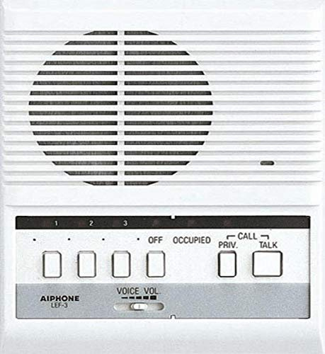 Aiphone LEF-3 Open Voice Selective Call Master Intercomunicador, acepta hasta tres puertas de conexión, sub-maestro o intercomunicadores maestros