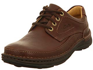 Clarks Mens Nature Three Shoes, Mahogany Leather, 6.5 UK
