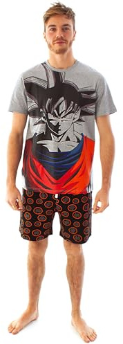 Dragon Ball Z Goku Personaje Pijama Masculino Opciones Piernas Cortas O Lar Medium