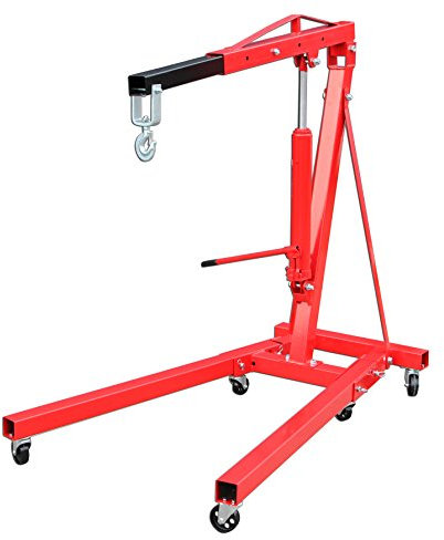 otgerlensker products Werkstattkran 2000 KG klappbarer Motorhalter Motorkran Motorheber Werkstatt Kran