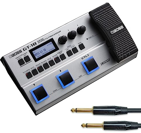 Boss GT-1B Mobile Multi-Effect Device for Bass + Keepdrum Jack Cable