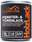 CAIRCON Fensterfarbe & Türlack – Wetterfeste Lackfarbe für Holz, Metall & Kunststoff – Dunkelblau 750ml