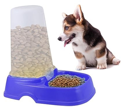 Didiseaon PET Food Dispenser Automatic Feeder Premium Plastic Easy to Clean for Single or Multiple Dogs and Cats