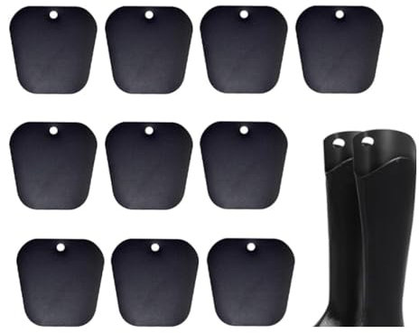 Naisfei 10 Pcs Plastic Boot Inserts High Support Boots for Women and Men (Black), One Size, Black, One Size
