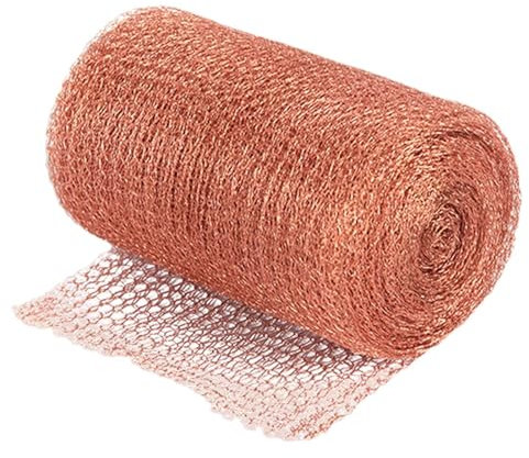 Protection contre les escargots pour à plate-bande surélevée - Filet en cuivre contre les escargots - Clôture anti-limaces en cuivre - Rouleau de tresse en cuivre - Filet anti-limaces - Tresse