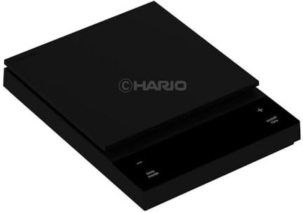 HARIO - Báscula de café Polaris negra, báscula de pesaje, café, regalo, CST-2000-B