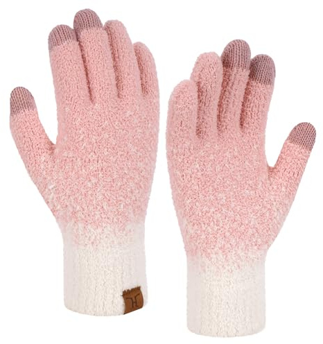 Bequemer Laden Mujeres Invierno Guantes Termicos Tactiles Punto Jacquard Esponjoso Guantes para Clima Frío Regalo Mujer
