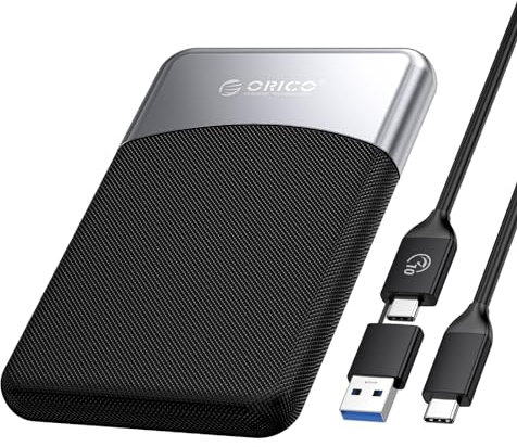 ORICO 512GB Externe SSD mit 2 in 1 USB C Kabel, Externe Festplatte SSD USB 3.2 Gen 1 bis zu 460MB/s, Portable SSD für USB-C Smartphone, PC, Tablet, Labtop - M25PRO