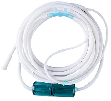 Cánula nasal de oxígeno de 2 m, tubo de oxígeno suave, resistente a las torceduras, tubo ligero