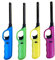 (Set 4 Pezzi) Accendigas Accendifuoco a Fiamma Ricaricabile Accendino familiare con Blocco di Sicurezza in Vari Colori (4 Pezzi Casuali tra i Seguenti Colori Fucsia - Verde - Giallo - Blu) H. 25 cm