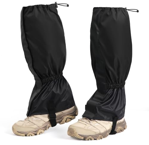 2 PCS Garden Trimming Leg Chaps, Waterproof Lawn Care Leg Gaiters, Adjustable Leg Gaiters, Weed Eating Leg Protectors for Women Men, Leg Guards for Garden and Farm Working Hiking Climbing Hunting