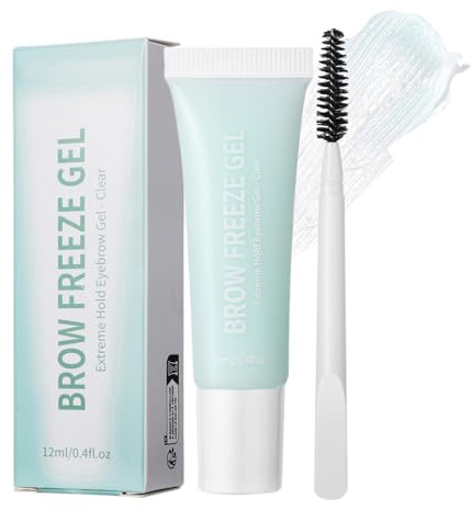 Gel para Cejas - Fijador De Cejas - 12 ml Impermeable Duradero Natural Secado Rápido Gel con Pincel para Mujeres y Chicas en Fiestas Casual Bodas Festivales Viajes Diarios