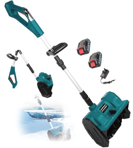 Sladdlös Snöskyffel, Elektrisk Manuell Snöpuffare, 1200w Effektiv Snöröjning, 32 Cm Bred Snöskyffel, Snöröjningsverktyg För Uppfart