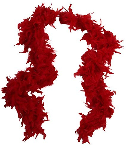 Making Believe Lightweight 72 Chandelle Feather Boa Costume Accessory, Red