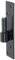 Alberts 306694 Gond sur platine | forme de type Allemagne du sud avec crochet DI ou DII | laquée noire | cote axe Ø16 mm | platine 180 x 40 mm