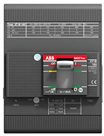 ABB XT1B 160 TMD R100 Im1000 4P F F - ABB Automatic Switch - Grey and Red