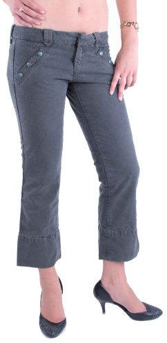 Diesel Mujer 7/8 Pantalón Pantalones Vaqueros Capri Petinys Gris #7 - gris, 30W
