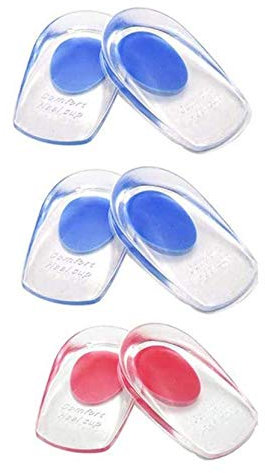 siismi 3 Paar Geleinlagen Fersenstütze Achillessehne Heel, Fersenschale Unterstützung Pads für Plantarfasziitis (Frauen)