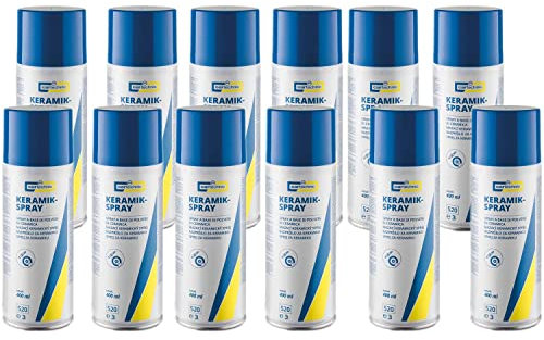 12x CARTECHNIC Keramikspray Montagepaste Trennschmiermittel Keramik-Spray 400 ml