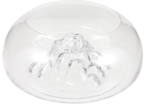 DOITOOL Terrarium Mini-Container Hydroponische Pflanzschale Fischschalen Langlebige Schale Transparente Fischschale Tischfischschale Pflanzer Büro Runden Glas