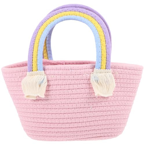 Holibanna De Plage Tissé À La Main Pour Fille De Panier De Pique- En Osier Couleur Aléatoire