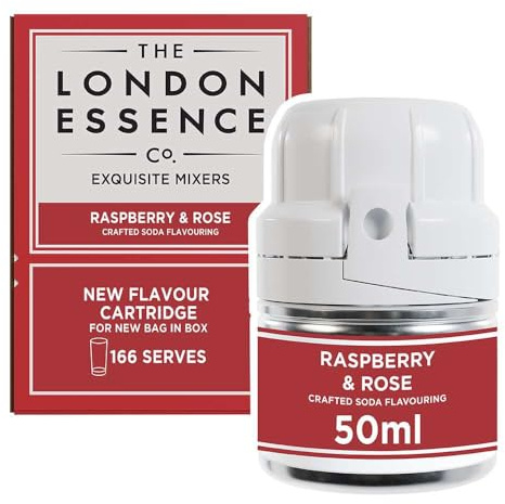 THE LONDON ESSENCE CO. Freshly Infused Raspberry & Rose Soda Cartridge 50ml