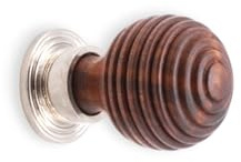 Infinity Decor Poignée de placard traditionnelle en bois de rose Preston en ruche 36 mm – Idéale pour les portes de tiroirs d'armoires (nickel poli)