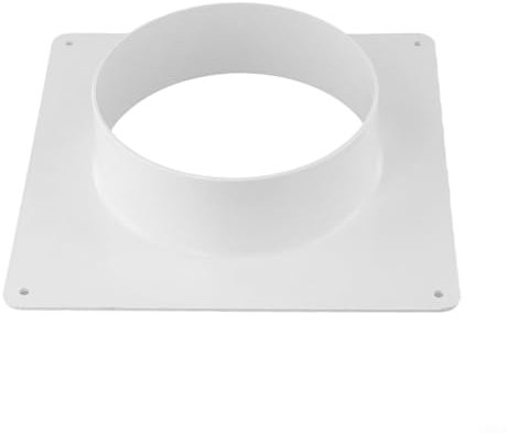 WIIYENA Bride de raccord de tuyau, bride droite en plastique, pour système de ventilation, chauffage, refroidissement, bride murale pour tuyau de ventilation (150 mm)