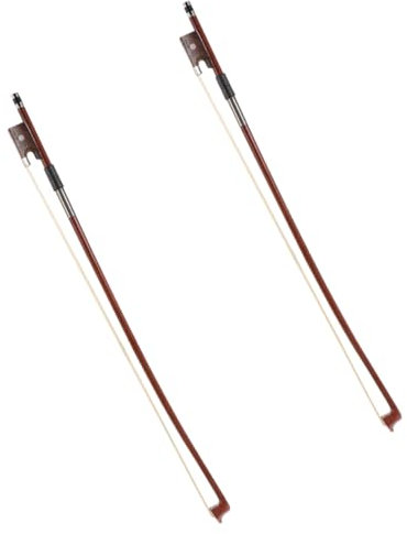 DRESSOOS 2stücke Ersatz-geigenbogen Aus Pferdehaar Für Praktischer Und Ausbalancierter Bogen Als Übungshilfe Für Schüler Und Anfänger Nützliches Instrumentenzubehör