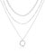 Meteorstarry Halsreif Edelstahl Damen Silber 925 Sterling, 3PCS Layering Lange Silberkette Kette Silber 925 Damen mit Anhänger Halsketten Chain Damenkette für Frauen