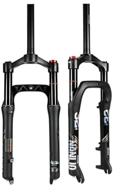 BSFHQS Fourche Avant Fat Bike 20 26 Pouces * 4.0 Pneu Neige Fourche À Suspension De Montagne Voyage 120/130MM VTT Fourche À Air pour Électrique Snow Beach XC/DH 9x135mm QR(20)