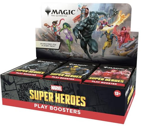 Magic: The Gathering Marvel Super Heroes Play Booster Box | 30 confezioni | Gioco di carte collezionabili