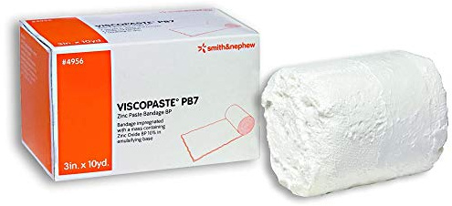 Smith & Nephew Viscopaste PB7 Zinc Impregnated Dressing 3 x 10 Yd Roll Open Weave Fabric 4956 1 EA