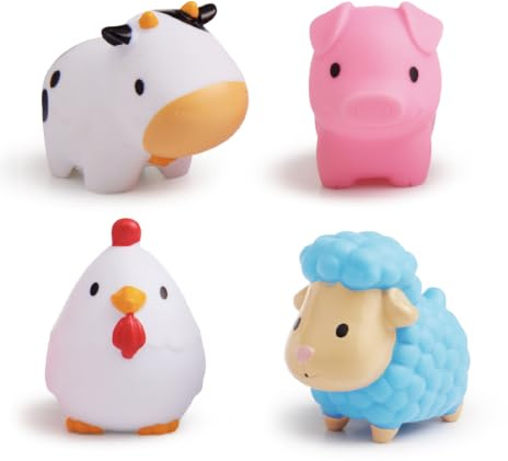 Munchkin Juguetes Baño Animales Granja Flota | 4 Pack