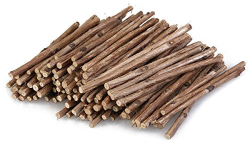 Ultnice Holzzweig, runde Holzstäbchen für kreative Freizeit, Basteln, Handwerk, Hochzeitsdekoration, Foto, 100 Stück.