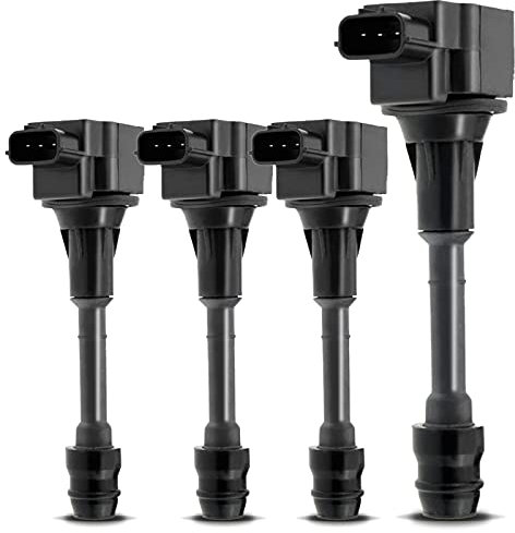 Frankberg 4x Bobina de encendido Módulo de encendido Compatible con Primera P12 2.0L 2002-2008 Primera Familiar WP12 2.0L 2002-2008 X-Trail T30 2.0L 2001-2013 Sustituir# 224488H315