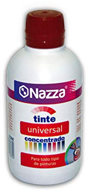 Nazza Tintes Universales Concentrados para Pinturas de todo tipo | Muy recomendado también para Resinas y barnices al Agua | Color Rojo Óxido | Formato de 250 ml