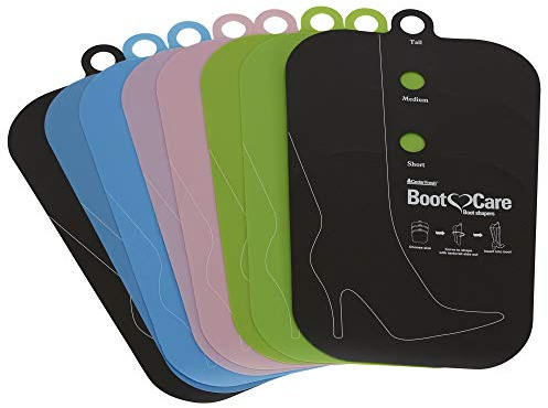 Household Essentials CedarFresh Boot Shapers, 4 Pairs, Plastic Boot Inserts, Pliable and Durable, Customizable Size, Perfect for Preserving Boot Shape and Quality, Multicolor