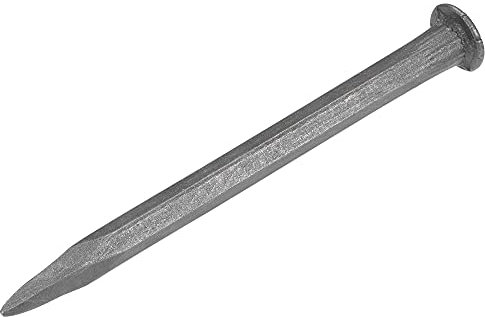 sourcing map Masonry Chisel for Rock 9.8 Pointed/Spear Carving Head Sand Blasting Medium Carbon Steel for Carving Stone Breaking Concrete