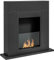 HOMCOM Bioethanol-Kamin Brenner 0,9 L, ca. 3 Std. Brenndauer 73 x 20 x 75 cm Abdeckung 20-25 m² Stahl schwarz