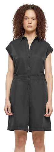 Urban Classics Damen Trainingsanzug Ladies Viscose Twill Jumpsuit, Twill Jumpsuit für Frauen, mit Gürtel, erhältlich in verschiedenen Farben, Größen XS-5XL