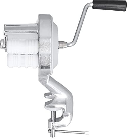 Machine à Pâtes Manuelle,Machine à Macaronis en Acier Inoxydable,Presse à Nouilles Manuelle, Extrudeuse de Pâtes Portative à Manivelle pour Fabriquer des Coquillages Pâtes Gnocchi