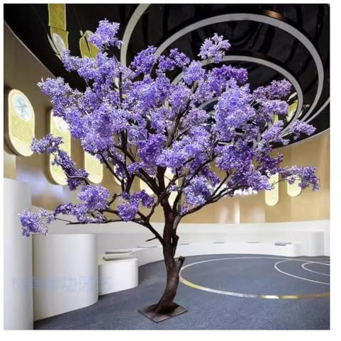 Künstliche Kirschblütenbäume, Handgemachte Hellrosa Baum Für Hochzeitsereignis, Indoor Party Restaurant Im Freien (Farbe : Violett, Größe : 1.8x1.8m)
