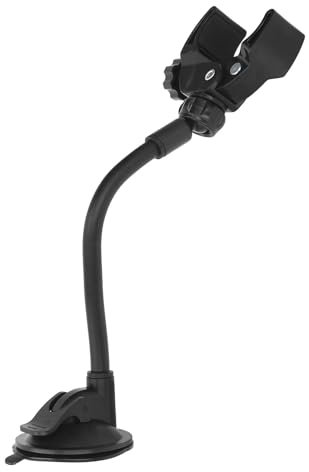 Support de Sèche-cheveux Mains Libres avec Ventouse, Support à Ventouse Multifonctionnel Réglable pour Miroir de Salle de Bain, Carrelage en Céramique, Toilettage pour Chien et