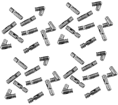 Angoily 50pièces Charnières Cylindriques Acier Inoxydable Pour Boîtes Bijoux Charnières à Ressort Compactes Et Durables Avec Fermeture Automatique Silencieuse Pour Coffrets Et Boîtes