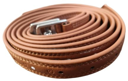Dickly 2 Pezzi Pelli di Staffa Inglese con Fibbie, Forniture di Lunghezza 55,12 Pollici, Attrezzatura per Cavalli di stabilità Premium, Marrone