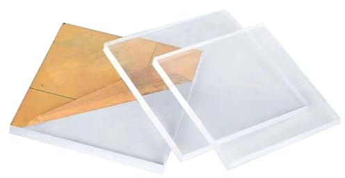 Klar akrylplastskiva, Transparenta akrylskivor 1,5 mm, 3-pack, flera storlekar(15cm x 20cm)