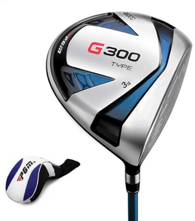 Mäns vänstra högerhänta Golf Fairway Wood Driver 1W 3W 5W 5W Graphite Shaft Stiff Flex Titanium Head Large Sweet Spot Enhanced Swing Speed Hållbar med Headcover