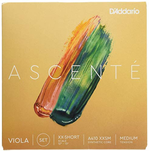 D'Addario Ascenté Viola String Set, Extra-Extra-Short Scale, Medium Tension